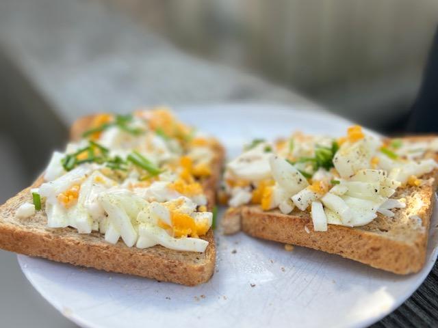 lunch met eiersalade